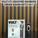 Vult VT-2000 Profesyonel Berber Seti (3'ü Bir Arada)