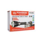 Powerdex PD-6692 15W 1000 Lümen Metal Gövdeli Profesyonel Şarjlı ve Pilli El Feneri - Görsel 2