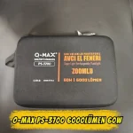 Q-Max PS-3700 Şarj Edilebilir Profesyonel Avcı El Feneri - 60W 6000 Lümen Zoomlu