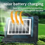 Wison WS-5580 200W Solar Güneş Enerjili Şarjlı Çalışma Lambası ve Projektör - Görsel 4