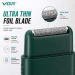 VGR V-390 Profesyonel Folyo Shaver Tıraş Makinesi – Islak Kuru Kullanım, 120 Dakika Çalışma - Görsel 3