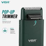 VGR V-390 Profesyonel Folyo Shaver Tıraş Makinesi – Islak Kuru Kullanım, 120 Dakika Çalışma - Görsel 4