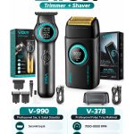 Tıraş Makinesi - Sakal Kısaltma ve Sinekkaydı - V-990 & V-378