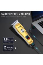 Saç Sakal Tıraş Makinesi Seti Metal Clipper Trimmer Gold | V-138 & V-290 - Görsel 7
