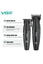 V-640 S2 & V-308 3'lü Berber Tıraş Makinesi Seti 9000 RPM Clipper Trimmer Metal Shaver - Görsel 7