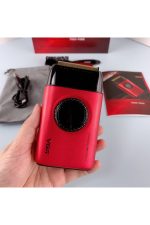 Tıraş Makinesi V-001 & V-378 Profesyonel 9000 RPM Saç Kesme Sinekkaydı Shaver - Clipper Tıraş Seti - Kırmızı - Görsel 8