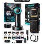 Tıraş Makinesi V-001 & V-353 Profesyonel 9000 RPM Saç Kesme ve Sinekkaydı Tıraş Makinesi Seti
