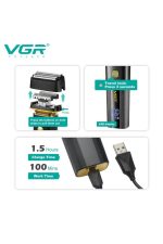 Tıraş Makinesi V-071 & V-355 - 7000 RPM T-Bıçak Trimmer IPX6 Folyo - 2'li Berber Seti - Görsel 4