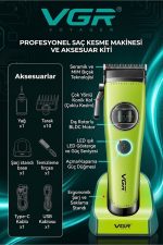 Vücut Tıraş Makinesi 0.5mm & V-880C Saç Kesme Makinesi - Hassas 2'li Bakım Seti - Görsel 3