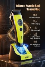 Vücut Tıraş Makinesi 0.5mm & V-880C Saç Kesme Makinesi - Hassas 2'li Bakım Seti - Görsel 6