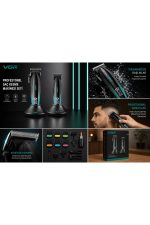 V-889 S2 Profesyonel 9000 RPM Yüksek Hız Metal Gövde Şarjlı Saç ve Sakal Çizim - Görsel 2