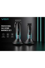 V-889 S2 Profesyonel 9000 RPM Yüksek Hız Metal Gövde Şarjlı Saç ve Sakal Çizim - Görsel 6