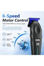 Şarjlı Tıraş Makinesi | V-887T - 9000 RPM 240 Dakika Profesyonel Trimmer - Siyah - Görsel 8