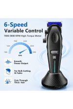 Şarjlı Tıraş Makinesi | V-887C - 9000 RPM 240 Dakika DLC Seramik Bıçak - Siyah - Görsel 4