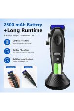 Şarjlı Tıraş Makinesi | V-887C - 9000 RPM 240 Dakika DLC Seramik Bıçak - Siyah - Görsel 7