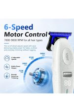Şarjlı Tıraş Makinesi | V-887T - 9000 RPM 240 Dakika Profesyonel Trimmer - Beyaz - Görsel 4
