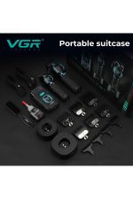 Tıraş Makinesi Seti | V-886 S3 - Profesyonel 3'lü 9000 RPM DLC Seramik Bıçak - Siyah - Görsel 5