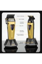 Tıraş Makinesi Seti | V-877 S3 - Profesyonel 3'lü 9000 RPM DLC Bıçak - Sarı - Görsel 5