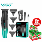 VGR V-906 T-Bıçaklı Saç Sakal Çizim Makinesi + Ekşi Yüz Sakız Hediyeli